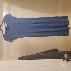 Xs blue Charli dress with zip up slit detail